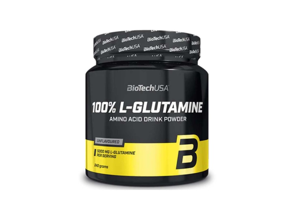 100% L-GLUTAMINE - Integratore di Glutammina in polvere BIOTECH USA