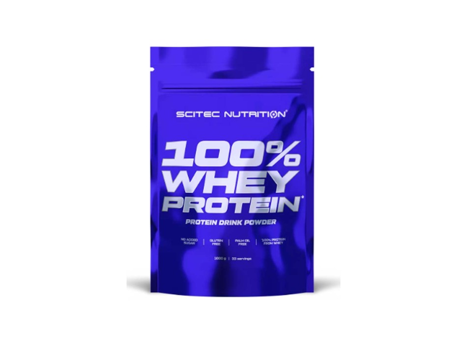 100% WHEY PROTEIN - Proteine Concentrate del siero del latte SCITEC NUTRITION