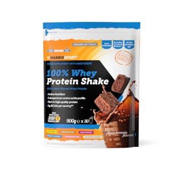 100% WHEY PROTEIN SHAKE - Proteine Concentrate del siero del latte con vitamina B NAMEDSPORT