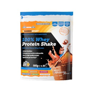 100% WHEY PROTEIN SHAKE - Proteine Concentrate del siero del latte con vitamina B NAMEDSPORT