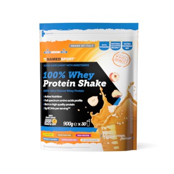 100% WHEY PROTEIN SHAKE - Proteine Concentrate del siero del latte con vitamina B NAMEDSPORT