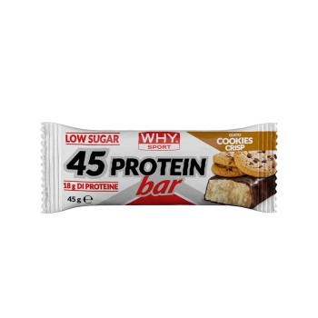 45 PROTEIN BAR - Barretta proteica al 40% a basso contenuto di zuccheri WHY SPORT