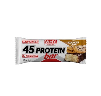 45 PROTEIN BAR - Barretta proteica al 40% a basso contenuto di zuccheri WHY SPORT