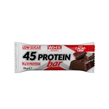 45 PROTEIN BAR - Barretta proteica al 40% a basso contenuto di zuccheri WHY SPORT