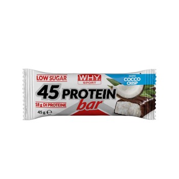 45 PROTEIN BAR - Barretta proteica al 40% a basso contenuto di zuccheri WHY SPORT