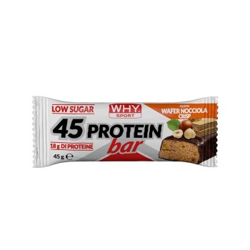 45 PROTEIN BAR - Barretta proteica al 40% a basso contenuto di zuccheri WHY SPORT