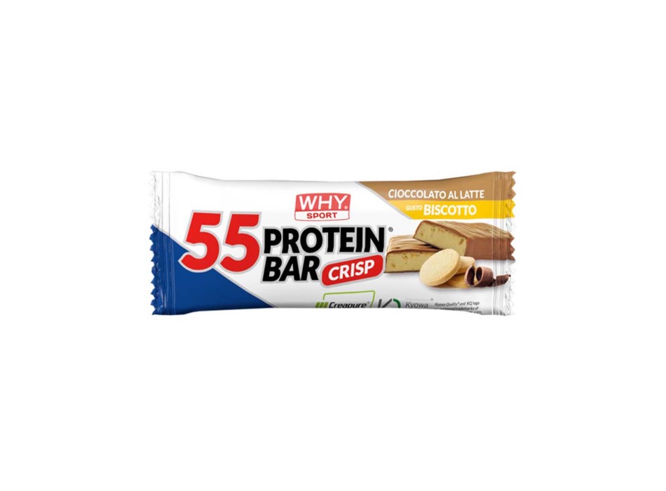 55 PROTEIN BAR - Barretta proteica con aggiunta di creatine e vitamine WHY SPORT