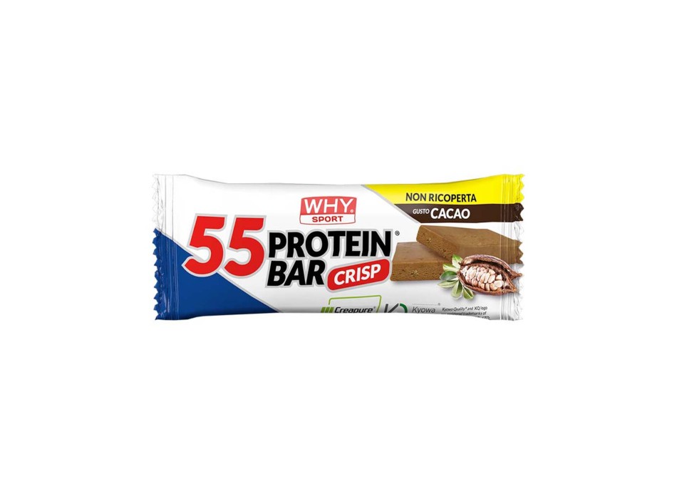 55 PROTEIN BAR - Barretta proteica con aggiunta di creatine e vitamine WHY SPORT