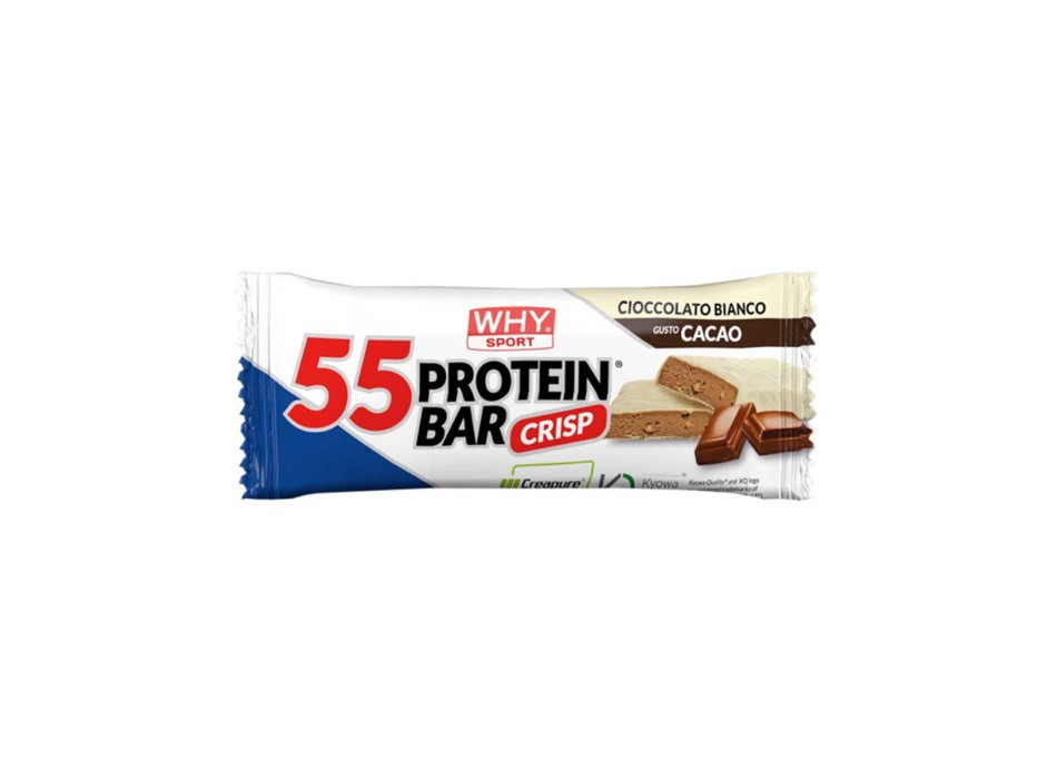 55 PROTEIN BAR - Barretta proteica con aggiunta di creatine e vitamine WHY SPORT