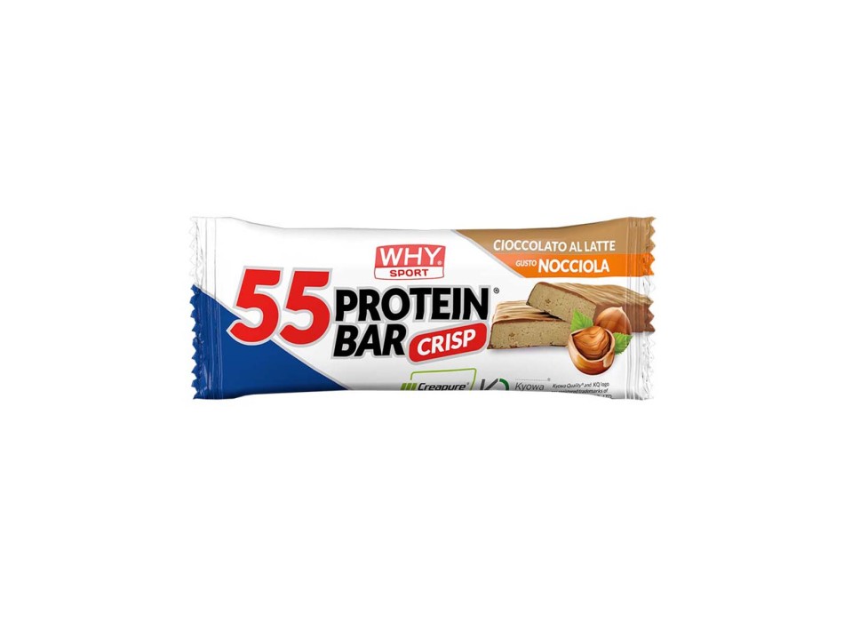 55 PROTEIN BAR - Barretta proteica con aggiunta di creatine e vitamine WHY SPORT