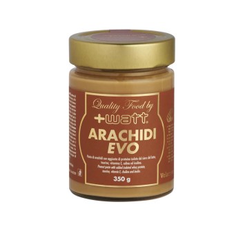 ARACHIDI EVO - Burro di arachidi con aggiunta di proteine, taurina, vitamina E, colina e inulina +WATT