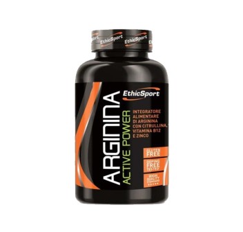 ARGININA ACTIVE POWER - Arginina con citrullina, vitamina B12 e zinco ETHICSPORT