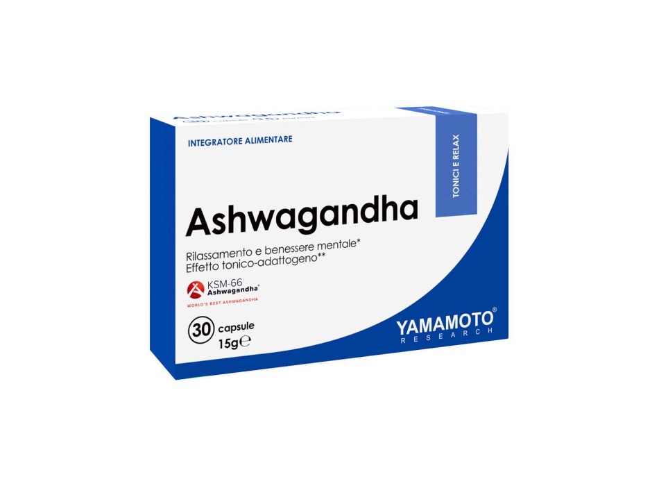 ASHWAGANDHA - Integratore con estratto di Ashwagandha in capsule YAMAMOTO NUTRITION