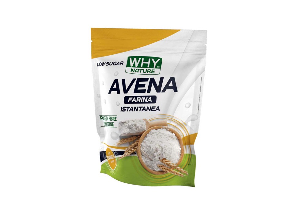 AVENA FARINA ISTANTANEA - Farina di avena istantanea ultrasolubile WHY NATURE