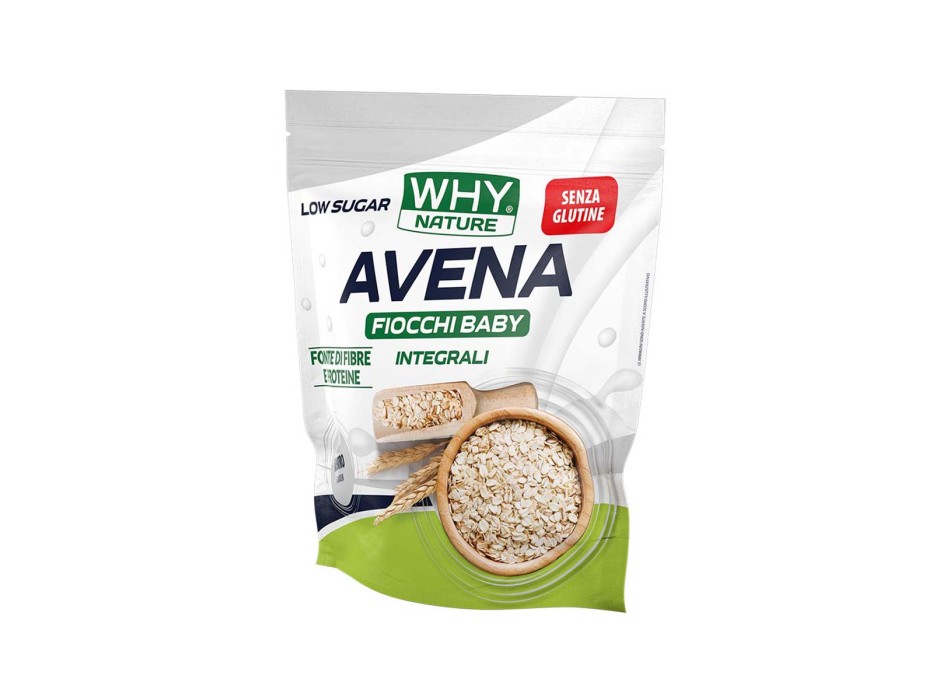 AVENA FIOCCHI BABY - Fiocchi d'avena integrali in formato Baby aromatizzati WHY NATURE