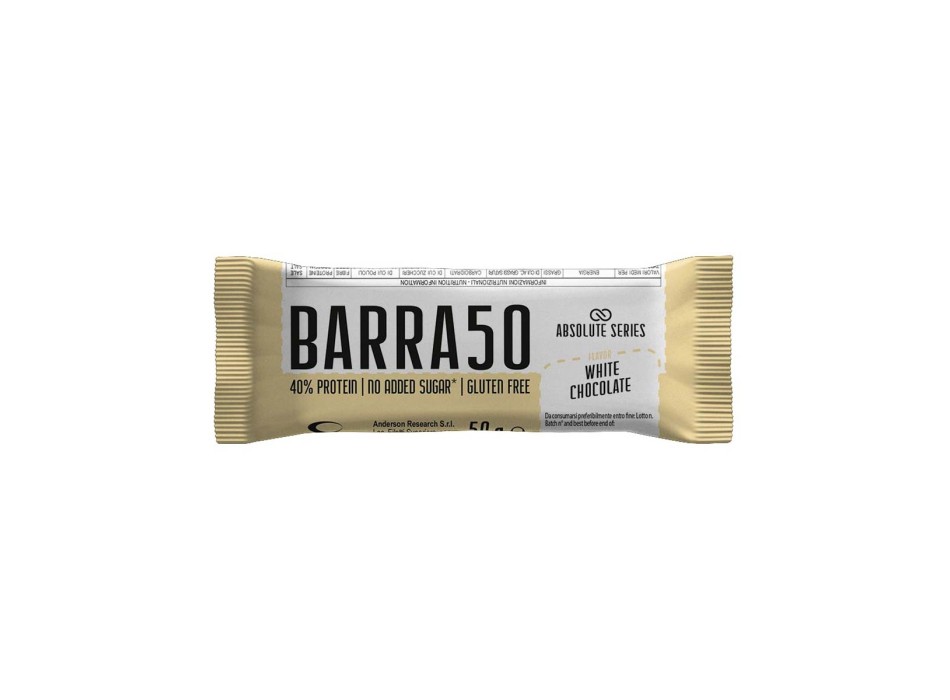 BARRA50 - Barretta proteica a basso contenuto di zuccheri ABSOLUTE SERIES