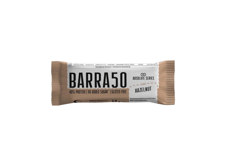 BARRA50 - Barretta proteica a basso contenuto di zuccheri ABSOLUTE SERIES