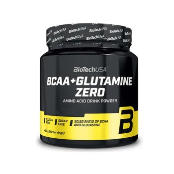 BCAA+GLUTAMINE ZERO - Aminoacidi ramificati 2:1:1 con L-glutammina BIOTECH USA