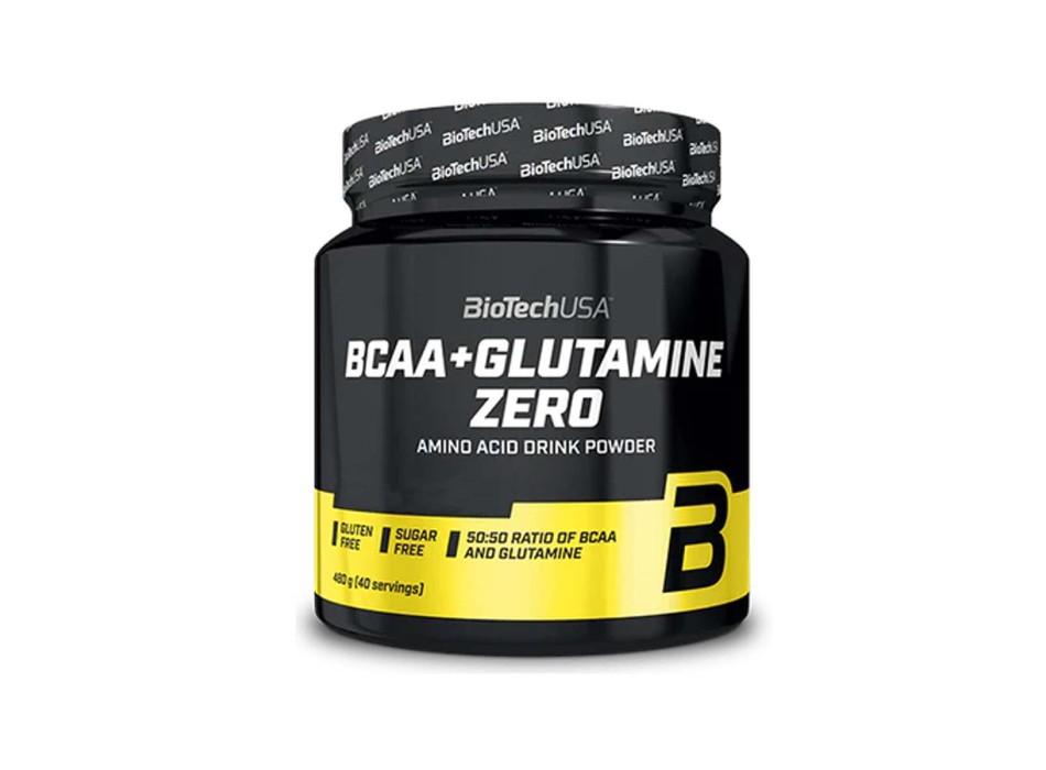 BCAA+GLUTAMINE ZERO - Aminoacidi ramificati 2:1:1 con L-glutammina BIOTECH USA