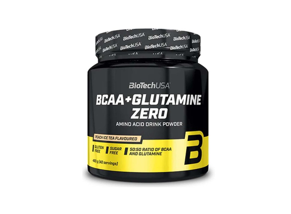 BCAA+GLUTAMINE ZERO - Aminoacidi ramificati 2:1:1 con L-glutammina BIOTECH USA