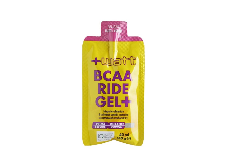 BCAA RIDE GEL+ - Gel energetico a breve e medio rilascio con Bcaa 8:1:1 +WATT