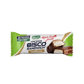 BISCO SANDWICH - Barretta proteica con doppio biscotto e crema proteica WHY NATURE