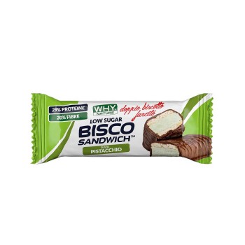 BISCO SANDWICH - Barretta proteica con doppio biscotto e crema proteica WHY NATURE