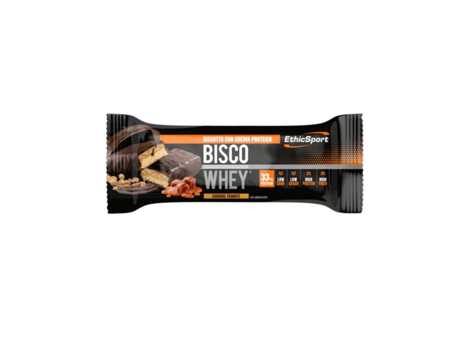 BISCO WHEY - Barretta proteica con doppio biscotto e crema proteica ETHICSPORT