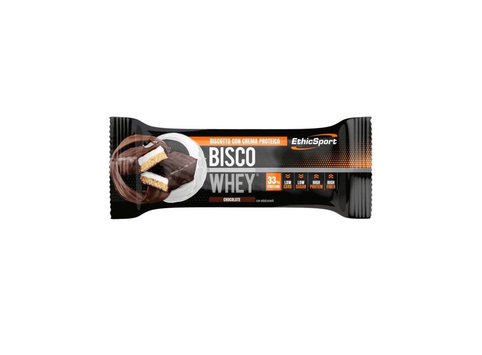 BISCO WHEY - Barretta proteica con doppio biscotto e crema proteica ETHICSPORT