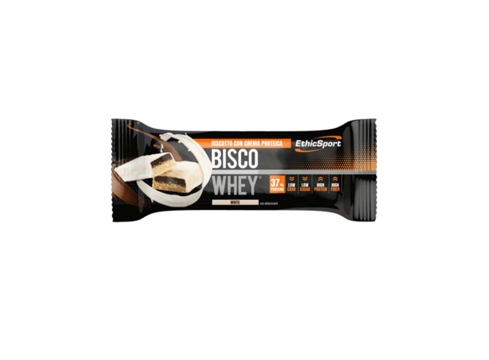 BISCO WHEY - Barretta proteica con doppio biscotto e crema proteica ETHICSPORT