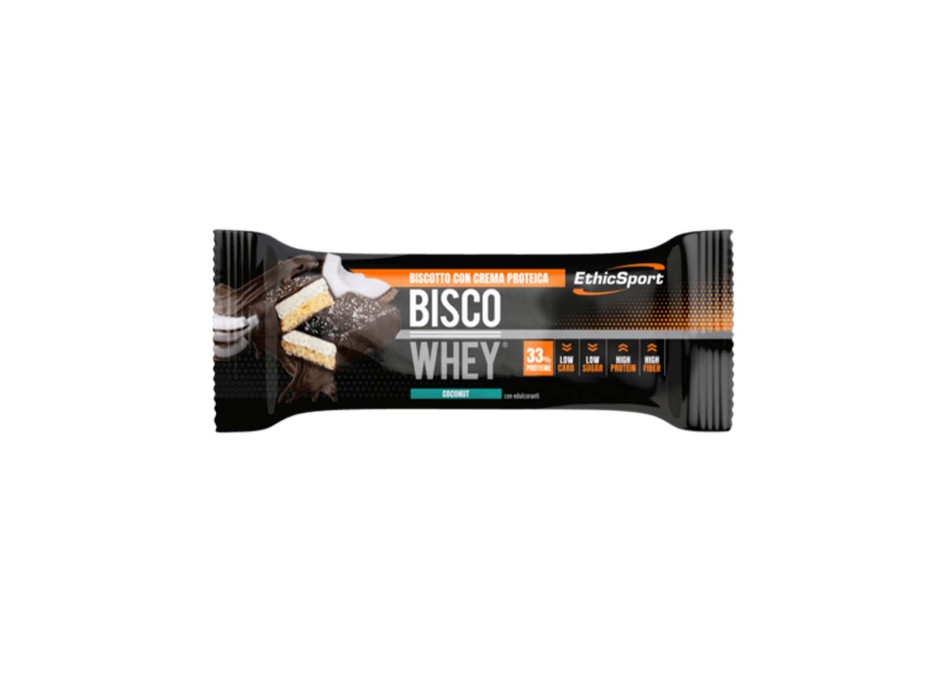 BISCO WHEY - Barretta proteica con doppio biscotto e crema proteica ETHICSPORT