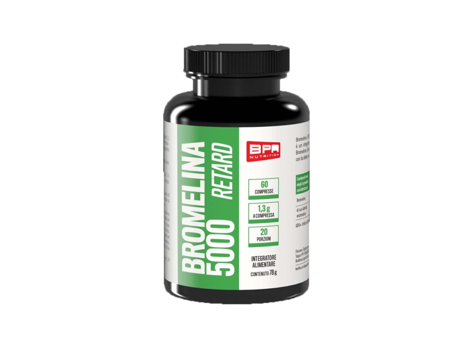 BROMELINA 5000 RETARD - Enzima naturale con funzioni antinfiammatorie e digestive BPR NUTRITION