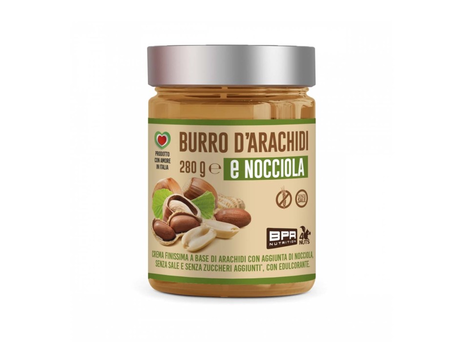 BURRO DI ARACHIDI E NOCCIOLE - Burro di arachidi e nocciole BPR NUTRITION