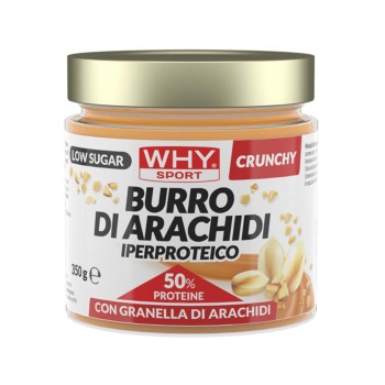 BURRO DI ARACHIDI IPERPROTEICO - Burro di arachidi con il 50% di proteine WHY SPORT