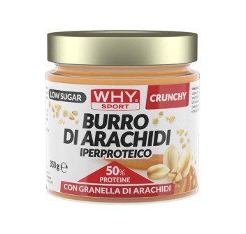 BURRO DI ARACHIDI IPERPROTEICO - Burro di arachidi con il 50% di proteine WHY SPORT