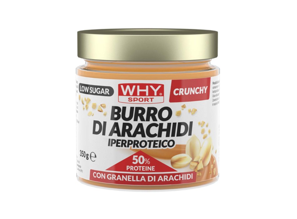 BURRO DI ARACHIDI IPERPROTEICO - Burro di arachidi con il 50% di proteine WHY SPORT