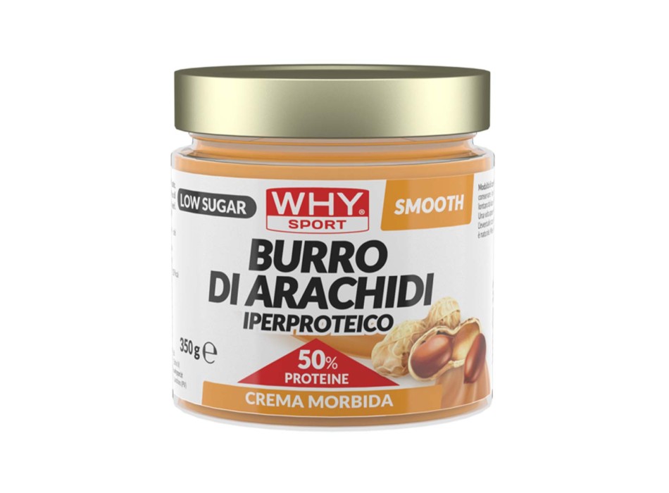 BURRO DI ARACHIDI IPERPROTEICO - Burro di arachidi con il 50% di proteine WHY SPORT