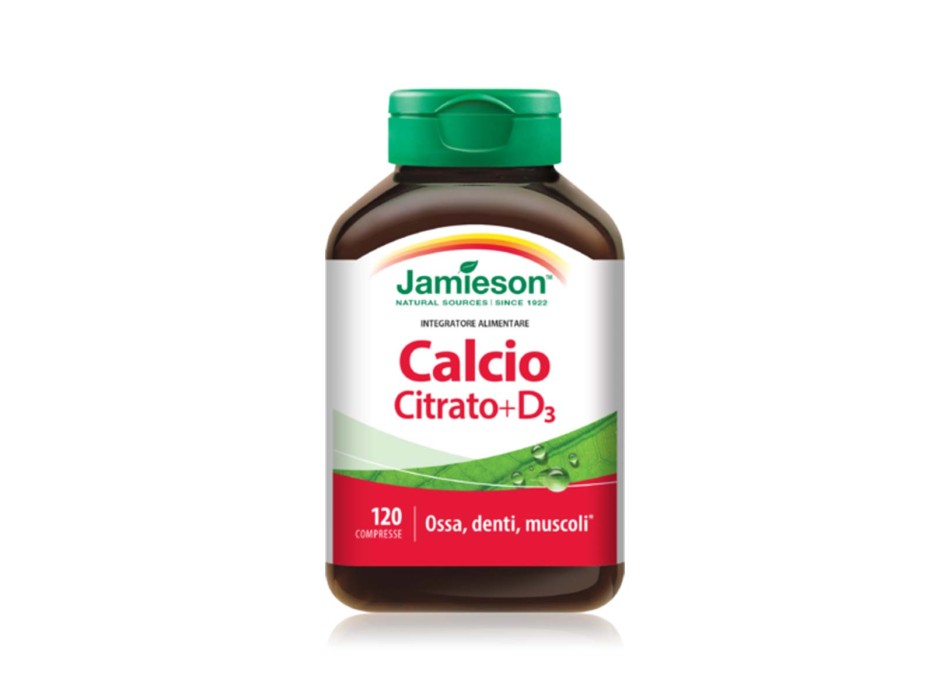 CALCIO CITRATO+D3 - Integratore di calcio citrato e vitamina D3 JAMIESON