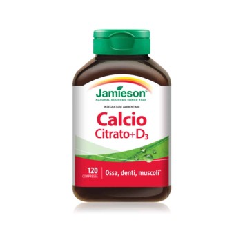 CALCIO CITRATO+D3 - Integratore di calcio citrato e vitamina D3 JAMIESON