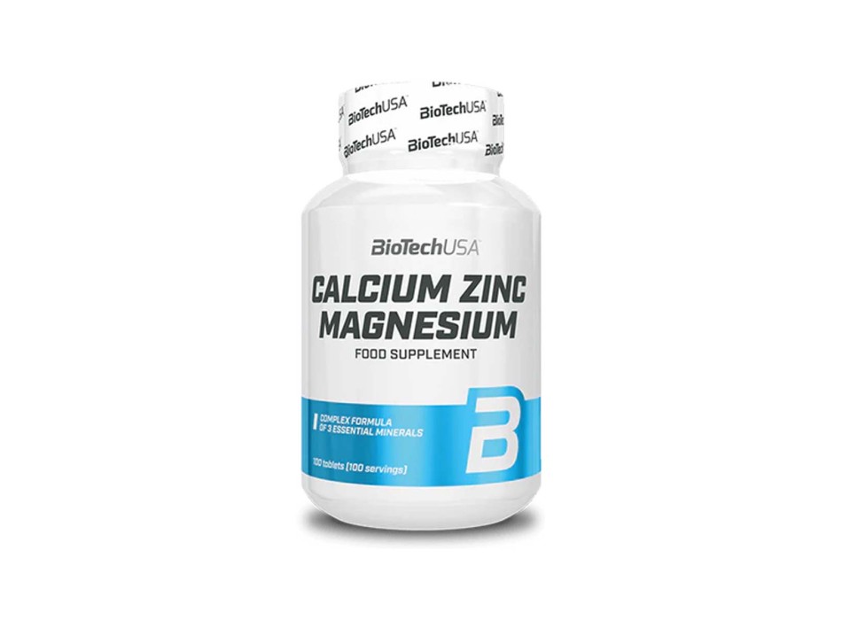 CALCIUM ZINC MAGNESIUM - Integratore di Calcio, Zinco E Magnesio BIOTECH USA