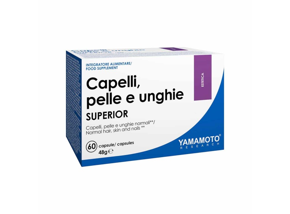 CAPELLI, PELLE E UNGHIE SUPERIOR - Integratore a sostegno di pelle, capelli e unghie YAMAMOTO NUTRITION