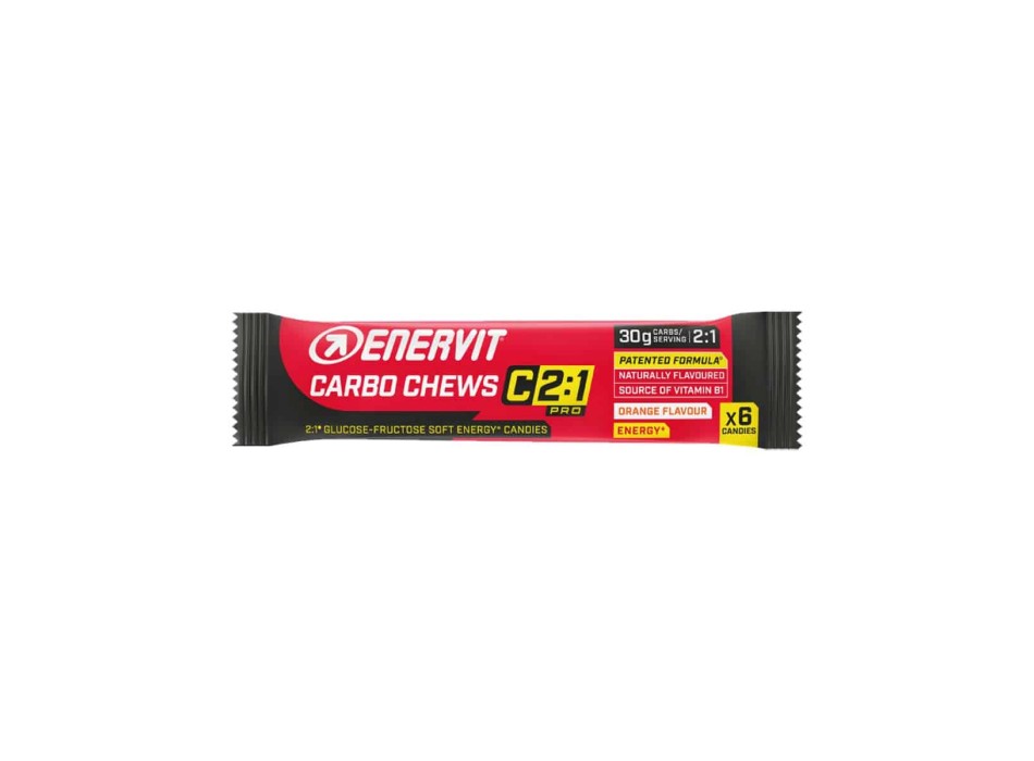 CARBO CHEWS C2:1 PRO - Caramelle gommose base di maltodestrine con vitamina B1 ENERVIT