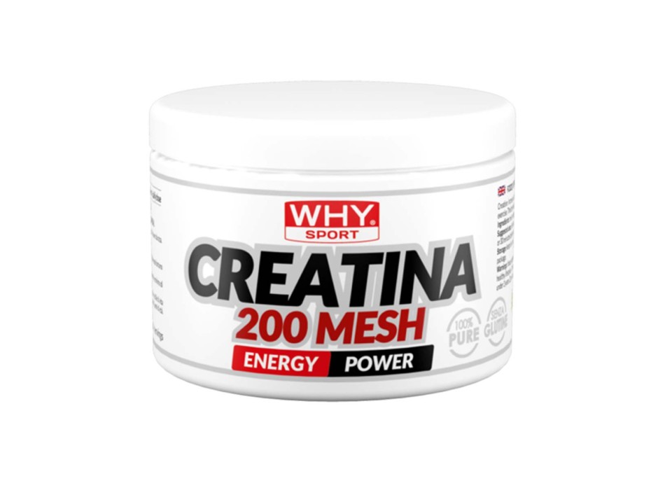 CREATINA 200 MESH - Integratore di Creatina moidrato ad assimilazione veloce WHY SPORT