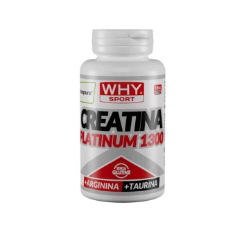 CREATINA PLATINUM 1300 - Creatina Creapure in compresse con arginina e taurina WHY SPORT