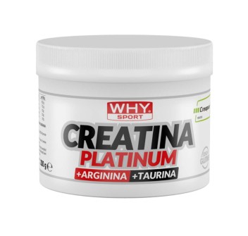 CREATINA PLATINUM - Creatina Creapure in polvere con arginina e taurina WHY SPORT