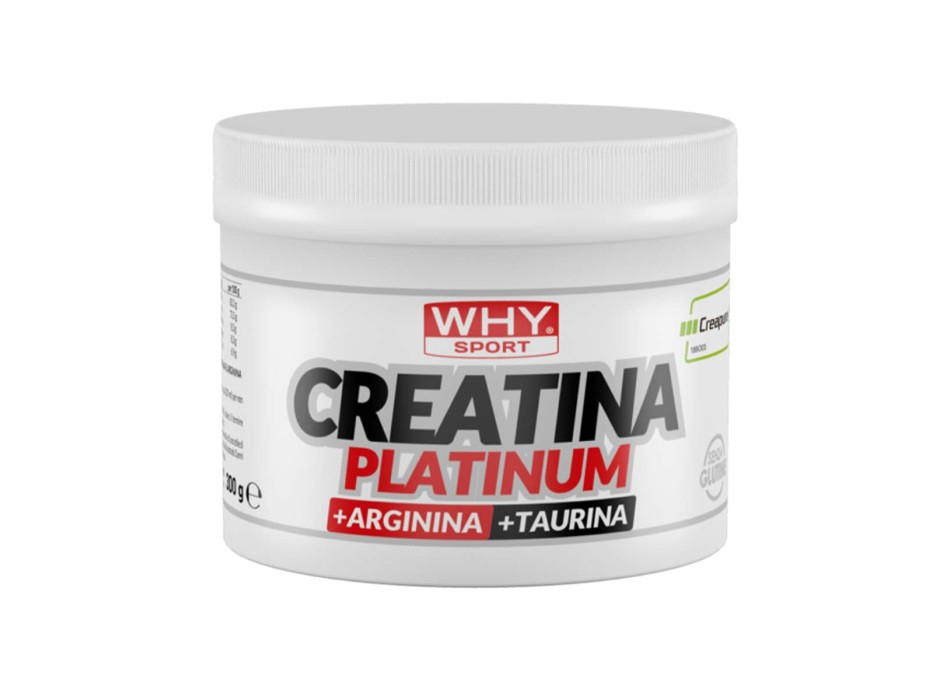 CREATINA PLATINUM - Creatina Creapure in polvere con arginina e taurina WHY SPORT