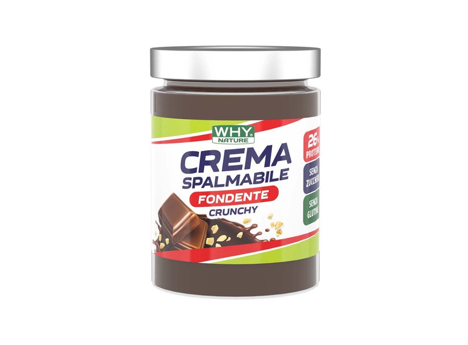 CREMA SPALMABILE CRUNCHY - Crema spalmabile proteica con granella WHY NATURE