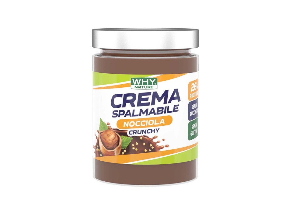 CREMA SPALMABILE CRUNCHY - Crema spalmabile proteica con granella WHY NATURE