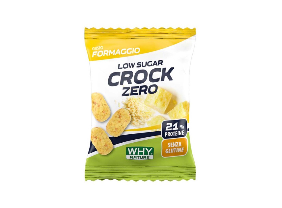 CROCK ZERO - Snack salato proteico a ridotto contenuto di zuccheri WHY NATURE