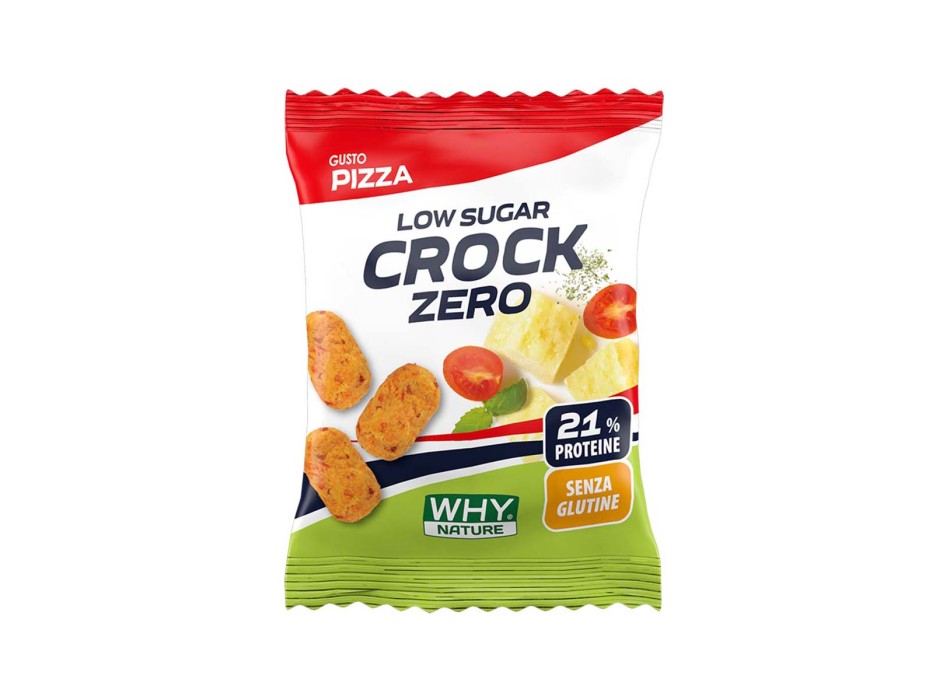 CROCK ZERO - Snack salato proteico a ridotto contenuto di zuccheri WHY NATURE